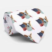 Cravate Drapeau Cardigan Welsh Corgi (Roulé)
