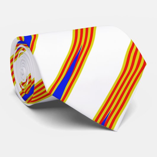 Cravate Drapeau catalan (Roulé)