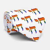 Cravate Drapeau Chai de la fierté arc-en-ciel (Roulé)