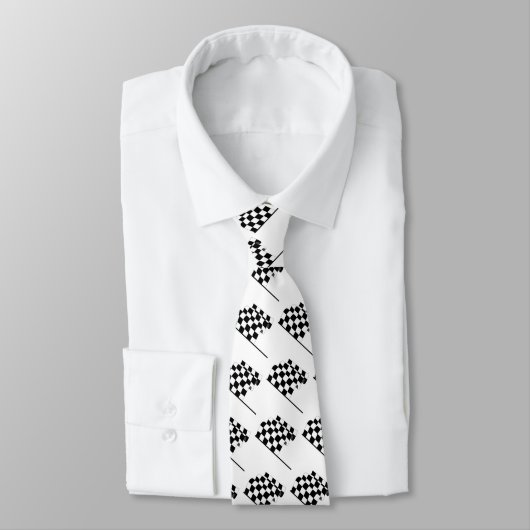 Cravate Drapeau Checkered (Attaché)