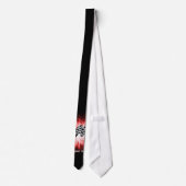 Cravate Drapeau Checkered ; rouge (Dos)