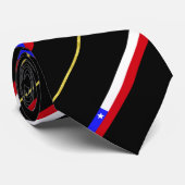 Cravate Drapeau chilien à rayures (Roulé)