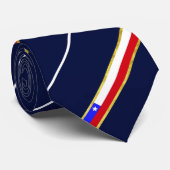 Cravate Drapeau chilien à rayures (Roulé)