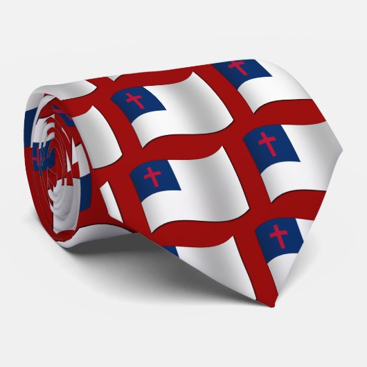Cravate Drapeau chrétien (Roulé)