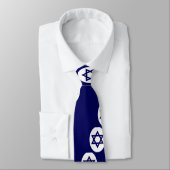Cravate Drapeau civil de l'Israël, île de Man (Attaché)