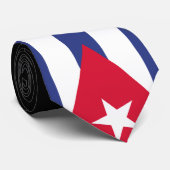 Cravate Drapeau classique de Cuba (Roulé)