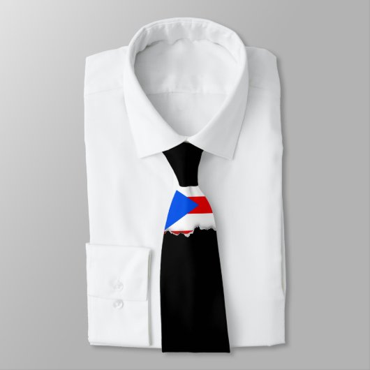 Cravate Drapeau classique de Porto Rico (Attaché)