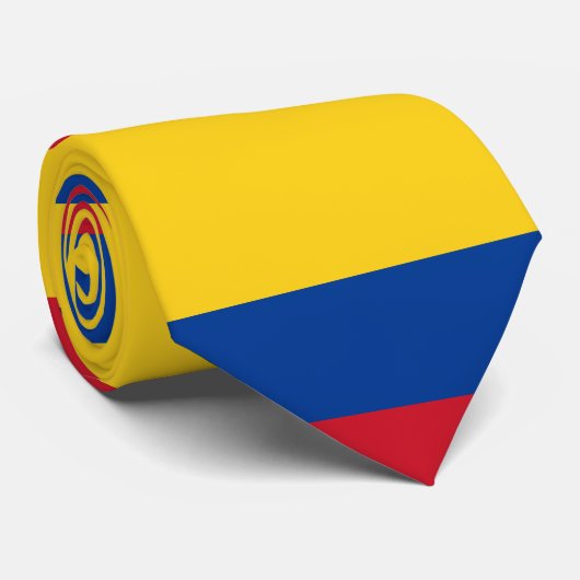 Cravate Drapeau Colombie - Bandera De Colombia (Roulé)