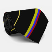 Cravate Drapeau colombien de rayures (Roulé)