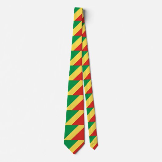 Cravate Drapeau Congo-Brazzaville (Devant)