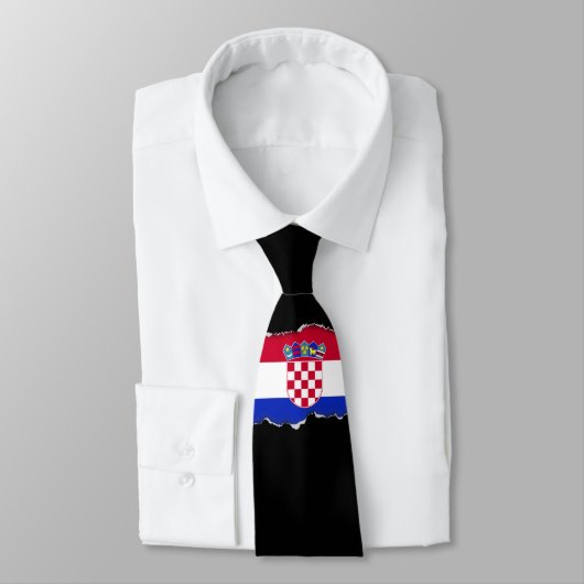 Cravate Drapeau croate (Attaché)