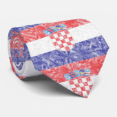 Cravate Drapeau croate (Roulé)