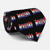 Cravate Drapeau croate agitant Hrvatska (Roulé)
