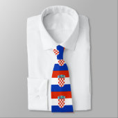 Cravate Drapeau Croatie (Attaché)