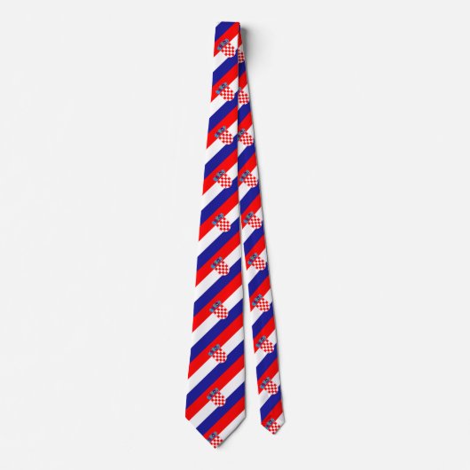 Cravate Drapeau Croatie (Devant)