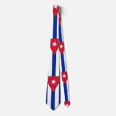 Cravate Drapeau Cuba (Devant)