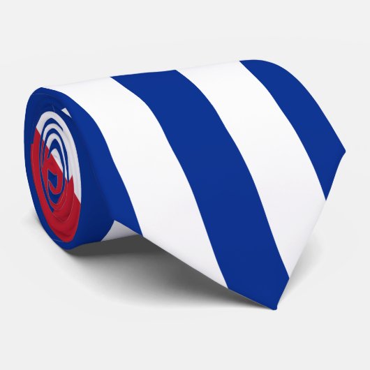 Cravate Drapeau Cuba (Roulé)