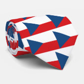 Cravate Drapeau CZ de République Tchèque (Roulé)