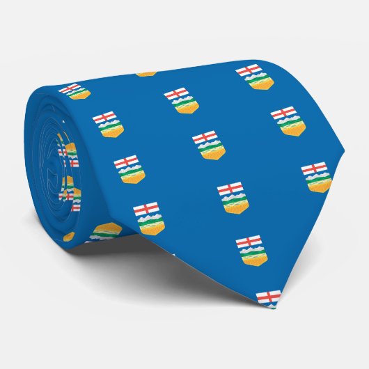 Cravate Drapeau d'ALBERTA (Roulé)