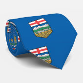 Cravate Drapeau d'Alberta (version alternative) (Roulé)