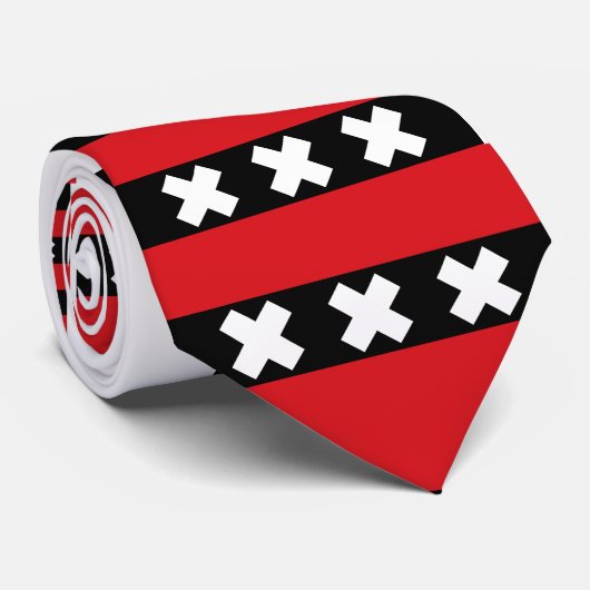 Cravate Drapeau d'Amsterdam (Roulé)