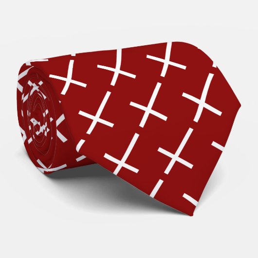 Cravate Drapeau danois (Roulé)