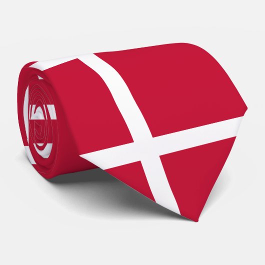 Cravate Drapeau danois (Roulé)