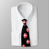 Cravate Drapeau danois rond brillant (Attaché)