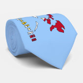 Cravate Drapeau dans la carte des Philippines (Roulé)
