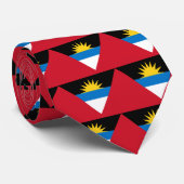 Cravate Drapeau d'Antigua-et-Barbuda (Roulé)