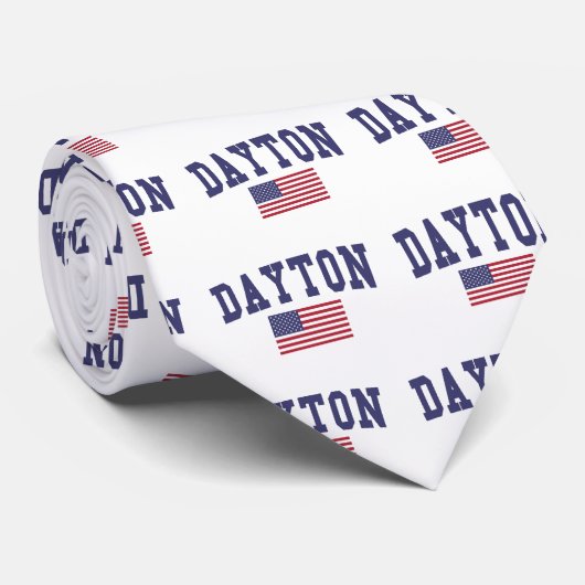 Cravate Drapeau Dayton US (Roulé)