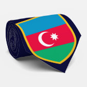 Cravate Drapeau d'Azerbaïdjan personnalisé (Roulé)