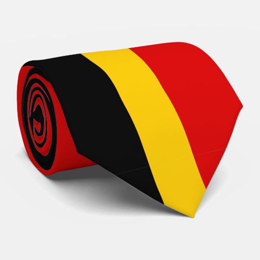 Cravate Drapeau de Belgique (Roulé)