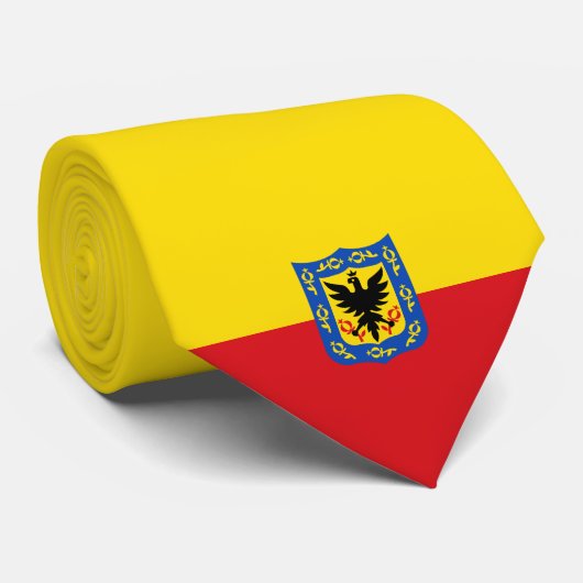 Cravate Drapeau de Bogotá (capitale colombienne) (Roulé)