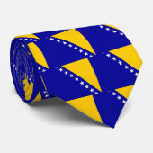 Cravate Drapeau de Bosnie-Herzégovine (Roulé)