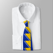 Cravate Drapeau de Bosnie-Herzégovine patriotique (Attaché)