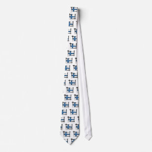 Cravate Drapeau de brosse de la Finlande