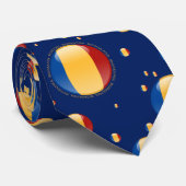 Cravate Drapeau de bulle de la Roumanie (Roulé)