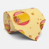 Cravate Drapeau de bulle de l'Espagne (Roulé)