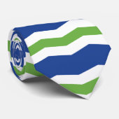 Cravate Drapeau de Burlington, Vermont (Roulé)