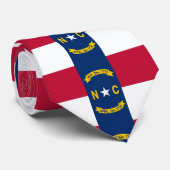 Cravate Drapeau de Caroline du Nord, drapeau de l'Etat amé (Roulé)