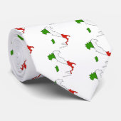Cravate Drapeau de carte Italie (Roulé)