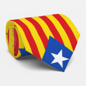 Cravate Drapeau de Catalogne (Roulé)