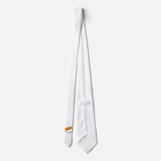 Cravate Drapeau de Chypre (Dos)