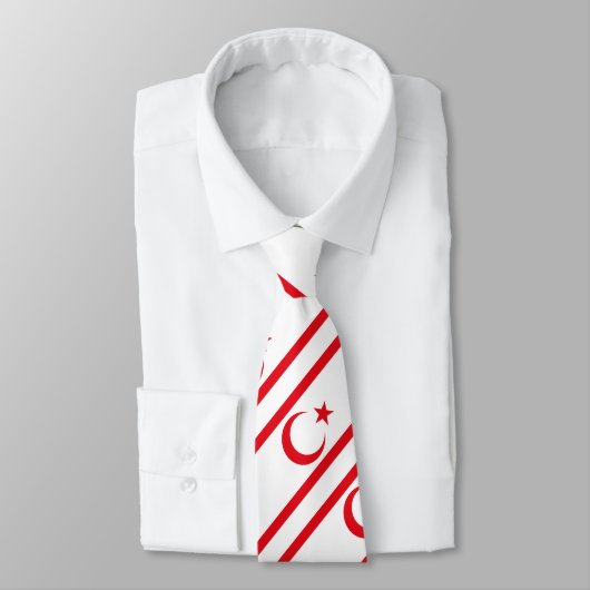 Cravate Drapeau de Chypre du Nord (Attaché)