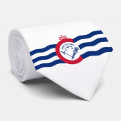 Cravate Drapeau de Cincinnati (Ohio) (Roulé)