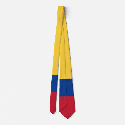Cravate Drapeau de Colombie (Dos)