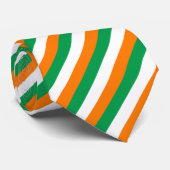 Cravate Drapeau de couleurs de l'Irlande barrées (Roulé)
