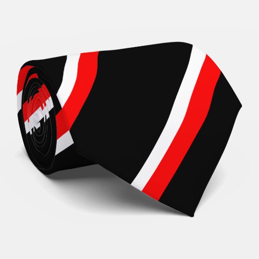 Cravate Drapeau de couleurs polonais (Roulé)