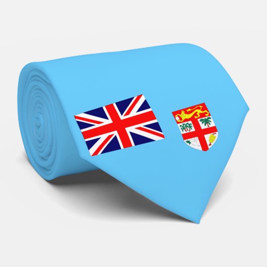 Cravate Drapeau de Fidji (Roulé)